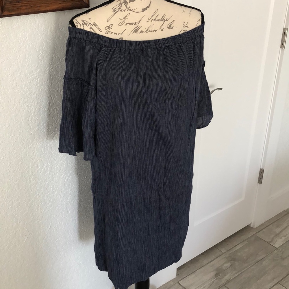 Madewell Off-the-Shoulder Bell Sleeve Dress